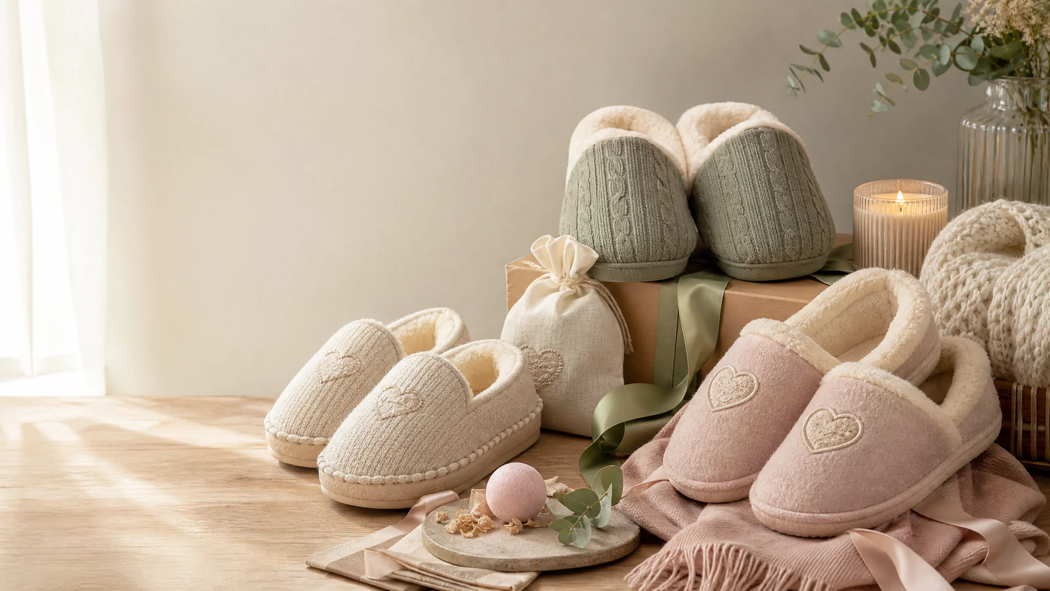 Slippers and cosy comforts personalised gifts