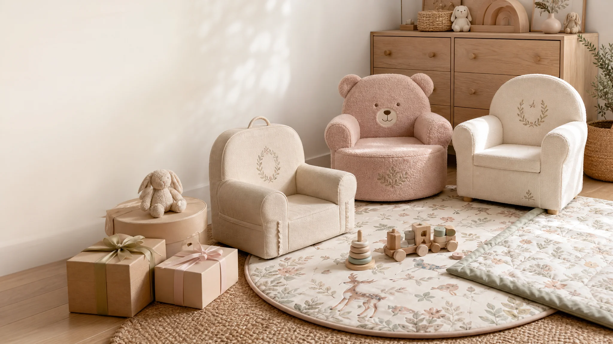 Children’s chairs and play mats personalised gifts