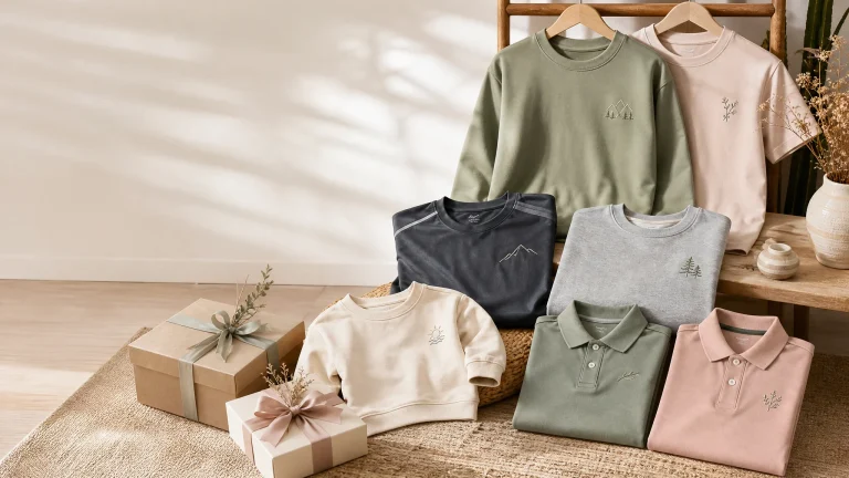T-shirts, polo shirts and sweaters