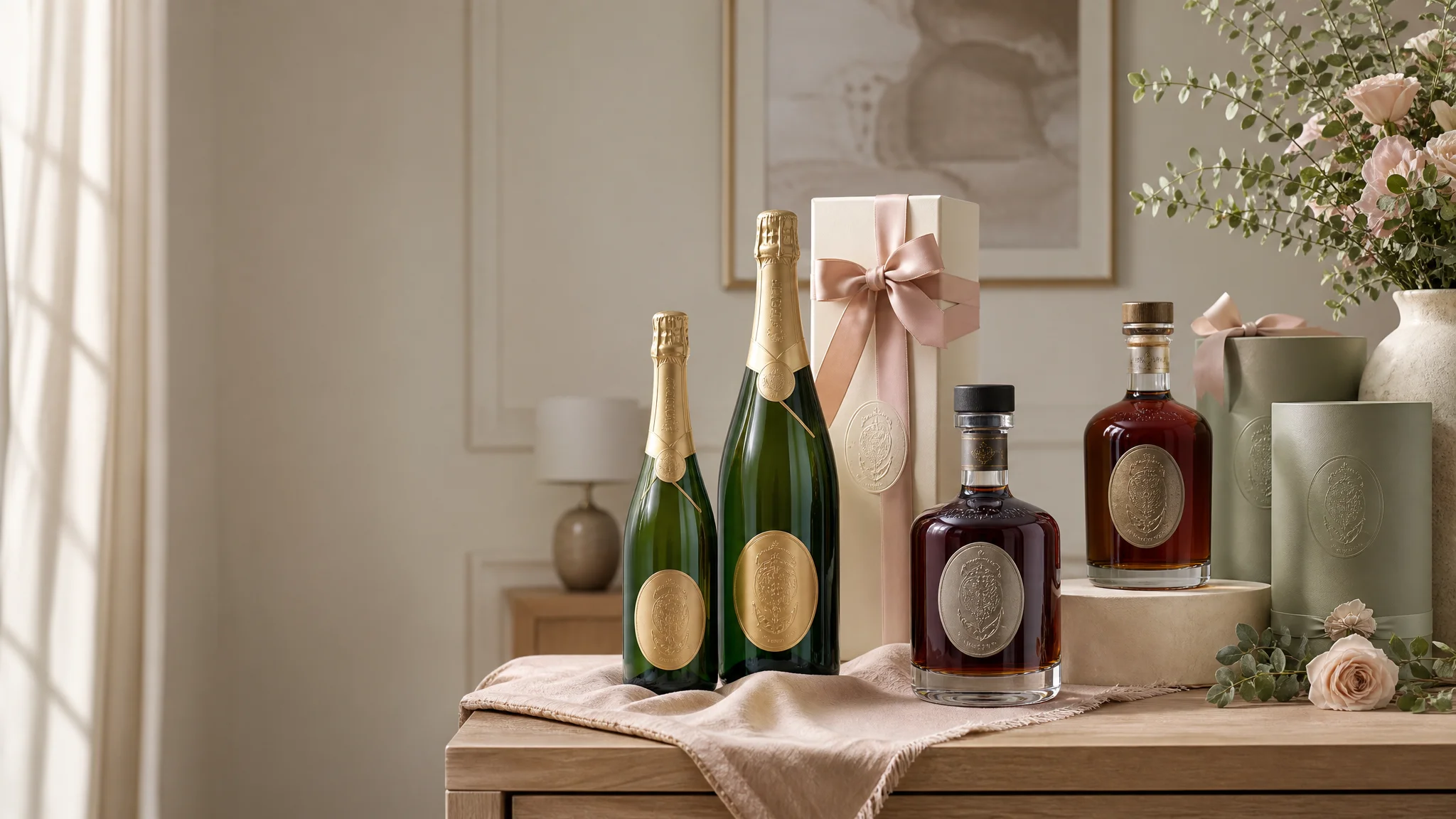 Wine and champagne personalised gifts