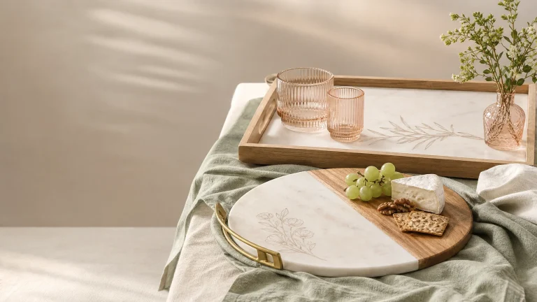 Serving trays and platters