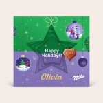 Milka hearts in Personalised 3D Gift Box - Christmas