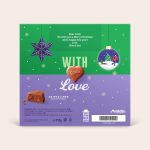 Milka hearts in Personalised 3D Gift Box - Christmas, printed with custom message Dear Scott, Love Ellie & Isla