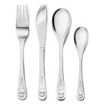 Four-piece personal cutlery set engraved with Miffy and the name TOM, a gift for every Miffy fan
