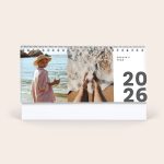 Personalised desktop calendar