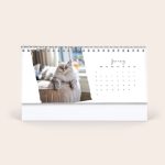 Personalised desktop calendar
