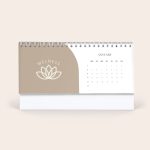 Personalised desktop calendar