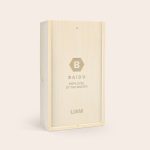 Personalized gin and tonic gift set in an engraved wooden case with Baidu Employee of the Month and name Liam