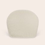 Creamy white personalised kids teddy chair with a soft textured fabric, ready for custom embroidery.