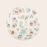 Personalised play mat - ø 120 cm