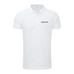 White polo shirt printed with the name CHRISTOPH customizable with your own design