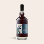 Bottle of Graham's 20 Years Port with a customized photo label featuring a family photo and "Best Dad" text.