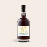 Graham's The Tawny Reserve port with a custom photo label that says "Happy B-Day Benjamin"