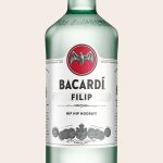 Bacardi Carta Blanca bottle with a printed personalized label featuring the name Filip and "Hip Hip Hooray!" Who will you surprise with this unique rum bottle?