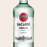 Personalized Bacardi Carta Blanca bottle with a printed label featuring the name Emilia and "I Love You" Who will you surprise with this unique rum gift?