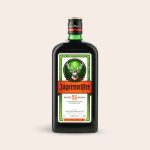 Jägermeister liqueur bottle for an engraved wooden case