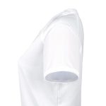Plain white ladies sports t-shirt with short sleeves ready to be printed with a name for a personalized gift
