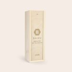 Jameson whisky in an engraved wooden case personalized with the text Baidu Employee of the Month Liam