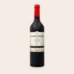 Ramon Bilbao Gran Crianza wine bottle with a custom photo label for a personalized gift