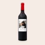 Ramon Bilbao Gran Crianza wine with a custom photo label featuring "Matthew & Emily" and a date, perfect to give as a gift.