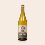 Salentein chardonnay with a personalized photo and text label including the name Edward and Happy Birthday