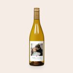 Salentein Chardonnay with a custom photo label featuring a couple, the names Matthew & Emily, and the date 12.02.2022.