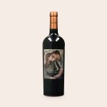 Salentein Malbec wine bottle with a personalized photo and text label reading "Cheers to Nick & Marie 12-09-2023"
