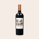 Salentein Malbec wine bottle with a personalized label, printed with four photos and the text Melanie Best Mum Ever.