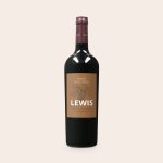 Salentein Merlot wine bottle with a personalized label featuring "Lewis" and a grape design.