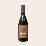 Bottle of Salentein Pinot Noir with a photo and text label that reads Lewis, 1997, London, Award Winning.