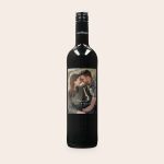 Cabernet Sauvignon with a personalised label printed with a photo of a couple and custom text