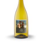Personalized Chardonnay wine bottle with a custom photo and It's your birthday message printed on the label.