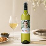 Maison de la Surprise Sauvignon Blanc with a personalised label printed with a photo and "Hooray for Jack" text