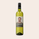 Maison de la Surprise Sauvignon Blanc with a personalised label featuring a man's photo and Happy Birthday text