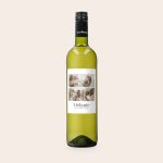 Bottle of Maison de la Surprise Sauvignon Blanc with a personalized label, printed with a photo collage and text Melanie Best Mum Ever