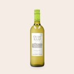 Oude Kaap white wine bottle with a personalized label for a gift