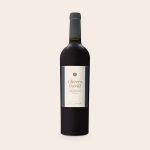Bottle of Riondo Merlot red wine with a personalized label reading Cheers David and a message below.