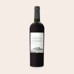 Riondo Merlot wine bottle with a personalized label featuring "Chateau Campbell Est. 1981" and a vineyard illustration.
