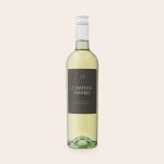 Bottle of Riondo Pinot Grigio wine with a personalized label featuring "Chateau Harris" and an octopus design.
