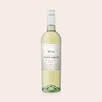 Bottle of Riondo Pinot Grigio wine with a personalised label, featuring a white wine bottle with a custom-printed label