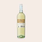 A Riondo Pinot Grigio wine bottle with a blank personalised label, ready for your custom design.