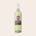 Riondo Pinot Grigio wine bottle with a personalized label printed with a photo, name EDWARD, and the message Happy Birthday. Who will you surprise with this custom wine?