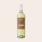 Riondo Pinot Grigio wine bottle with a personalized label reading "Lewis" and "Finest Selection" with a grape design.